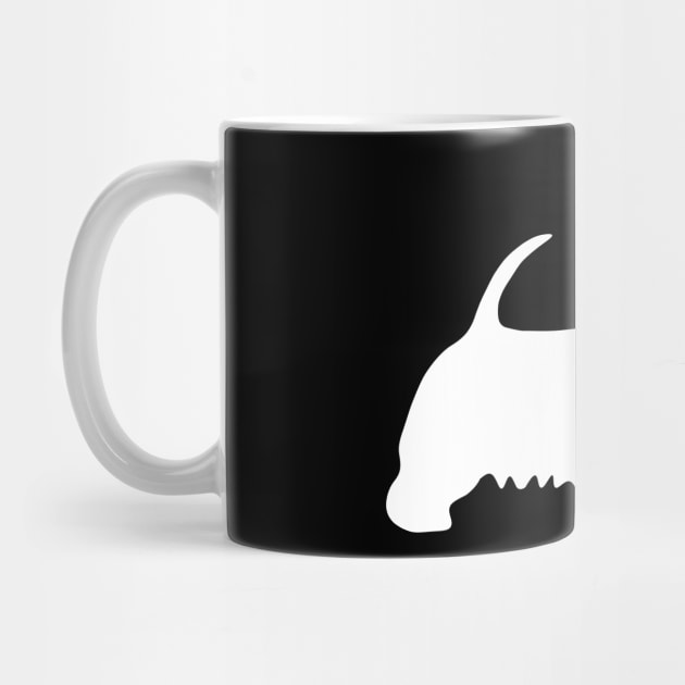 Scottish Terrier Dog Silhouette - White by MacPean